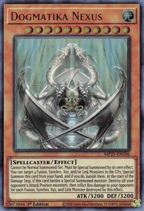 Dogmatika Nexus (Ultra Rare) [MP21-EN106] 1st Edition
