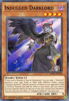 Indulged Darklord (Common / Short Print) [MP21-EN118] 1st Edition