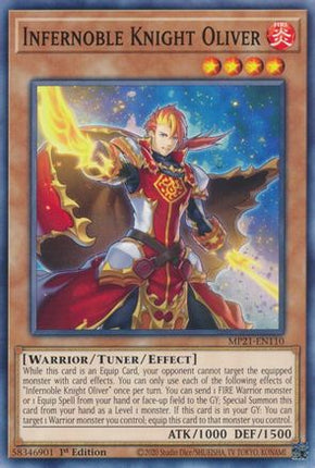 Infernoble Knight Oliver (Common / Short Print) [MP21-EN110] 1st Edition