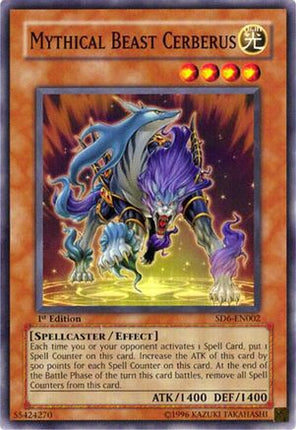 Mythical Beast Cerberus (Common / Short Print) [SD6-EN002] Structure Deck: Spellcaster's Judgment Unlimited