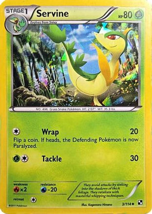Servine - 3/114 (Cracked Ice Holo) [Miscellaneous Cards & Products] Holofoil