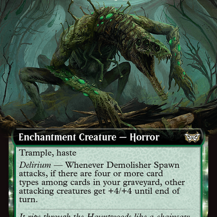 Demolisher Spawn (Extended Art) [Duskmourn: House of Horror Commander] Foil