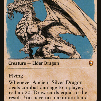 Ancient Silver Dragon (Showcase) [Commander Legends: Battle for Baldur's Gate]