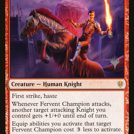 Fervent Champion [Throne of Eldraine Promos]