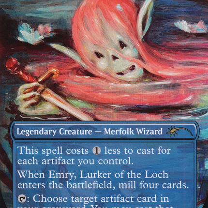 Emry, Lurker of the Loch (Borderless) [Secret Lair 30th Anniversary Countdown Kit]