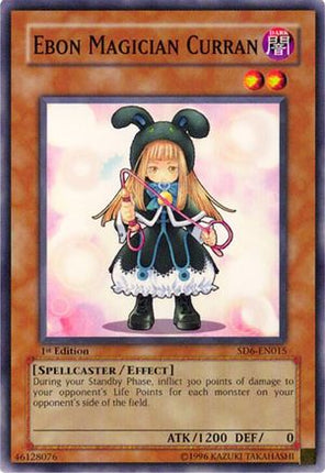 Ebon Magician Curran (Common / Short Print) [SD6-EN015] Structure Deck: Spellcaster's Judgment Unlimited