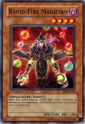 Rapid-Fire Magician (Common / Short Print) [SD6-EN016] Structure Deck: Spellcaster's Judgment 1st Edition