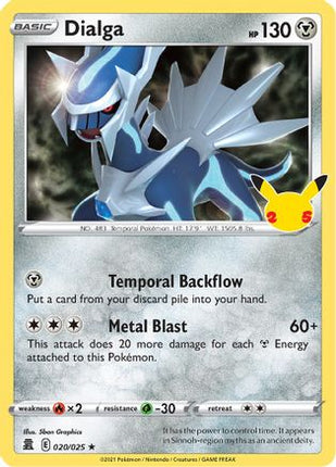 Dialga - 20/025 [Celebrations] Holofoil