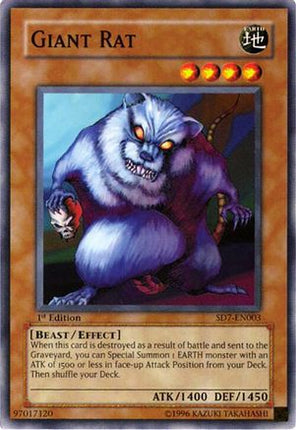 Giant Rat (Common / Short Print) [SD7-EN003] Structure Deck: Invincible Fortress 1st Edition