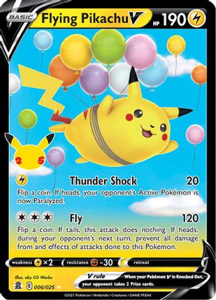 Flying Pikachu V - 6/025 [Celebrations] Holofoil