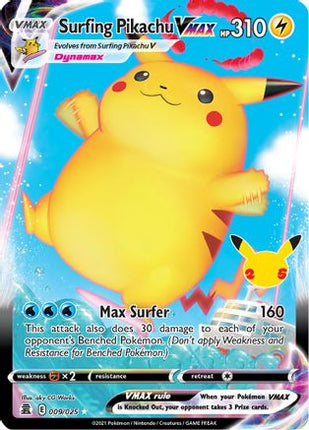 Surfing Pikachu VMAX - 9/025 [Celebrations] Holofoil