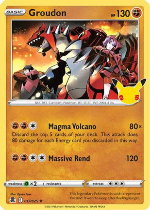 Groudon - 17/025 [Celebrations] Holofoil