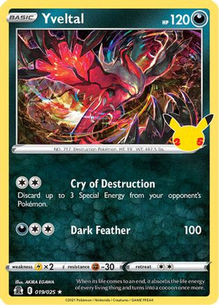 Yveltal - 19/025 [Celebrations] Holofoil