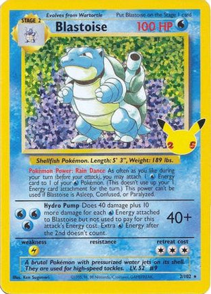 Blastoise - 2/102 [Celebrations: Classic Collection] Holofoil
