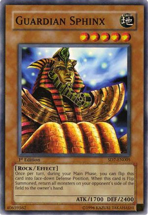 Guardian Sphinx (Common / Short Print) [SD7-EN005] Structure Deck: Invincible Fortress 1st Edition