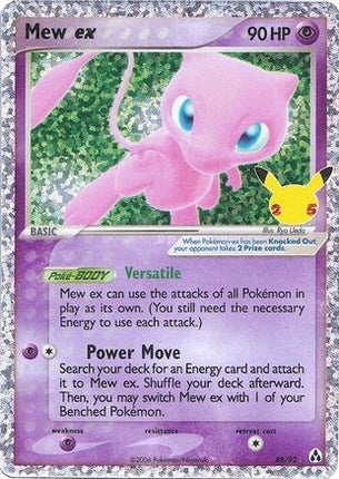 Mew ex - 88/92 [Celebrations: Classic Collection] Holofoil
