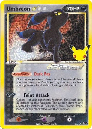 Umbreon Star - 17/17 [Celebrations: Classic Collection] Holofoil