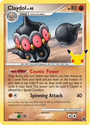 Claydol - 15/106 [Celebrations: Classic Collection] Holofoil