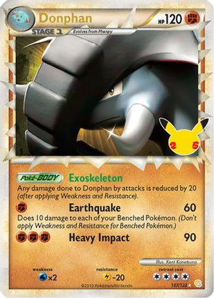Donphan (Prime) - 107/123 [Celebrations: Classic Collection] Holofoil