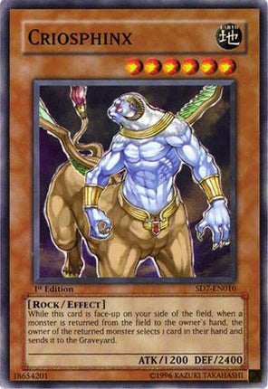Criosphinx (Common / Short Print) [SD7-EN010] Structure Deck: Invincible Fortress 1st Edition