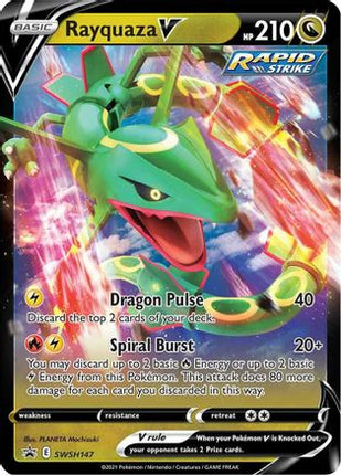 Rayquaza V - SWSH147 - SWSH147/null [SWSH: Sword & Shield Promo Cards] Holofoil