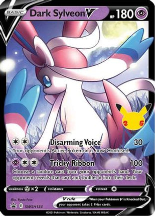Dark Sylveon V - SWSH134 - SWSH134/null [SWSH: Sword & Shield Promo Cards] Holofoil