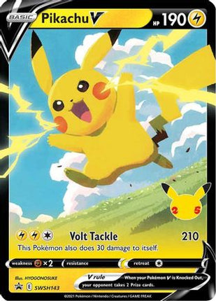 Pikachu V - SWSH143 - SWSH143/null [SWSH: Sword & Shield Promo Cards] Holofoil