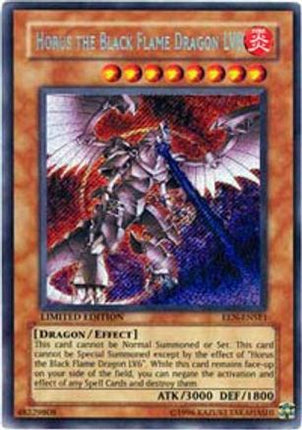 Horus The Black Flame Dragon LV8 [EEN-ENSE1] Secret Rare