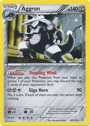 Aggron - 80/124 (Cosmos Holo) [Blister Exclusives] Holofoil