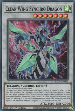 Clear Wing Synchro Dragon (Super Rare) [LED8-EN001] 1st Edition