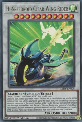Hi-Speedroid Clear Wing Rider (Ultra Rare) [LED8-EN006] 1st Edition