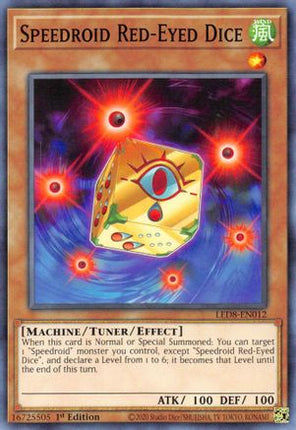 Speedroid Red-Eyed Dice (Common / Short Print) [LED8-EN012] 1st Edition
