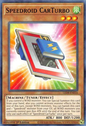 Speedroid CarTurbo (Common / Short Print) [LED8-EN016] 1st Edition