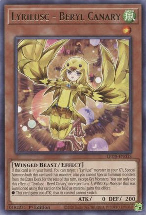 Lyrilusc - Beryl Canary (Rare) [LED8-EN035] 1st Edition