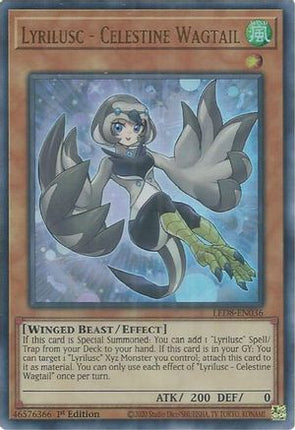 Lyrilusc - Celestine Wagtail (Ultra Rare) [LED8-EN036] 1st Edition