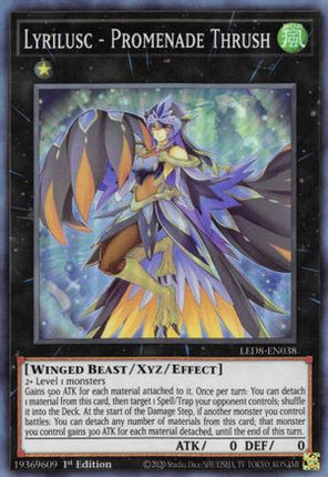 Lyrilusc - Promenade Thrush (Super Rare) [LED8-EN038] 1st Edition