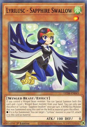 Lyrilusc - Sapphire Swallow (Common / Short Print) [LED8-EN043] 1st Edition