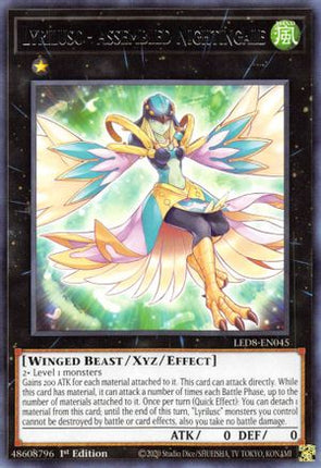 Lyrilusc - Assembled Nightingale (Rare) [LED8-EN045] 1st Edition