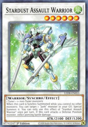Stardust Assault Warrior (Common / Short Print) [LED8-EN053] 1st Edition