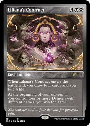 Liliana's Contract (161) (Foil Etched) [Secret Lair Drop Series] Foil