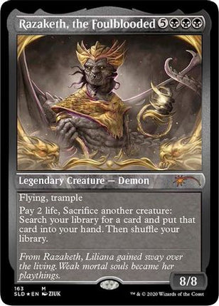Razaketh, the Foulblooded (Foil Etched) [Secret Lair Drop Series] Foil