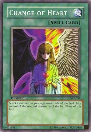 Change of Heart (Common / Short Print) [SKE-032] Starter Deck: Kaiba Evolution 1st Edition