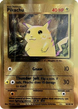 Pikachu - 58/102 (Celebrations Metal Card) [Miscellaneous Cards & Products] Holofoil