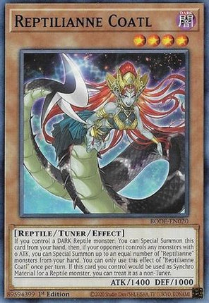 Reptilianne Coatl (Common / Short Print) [BODE-EN020] 1st Edition