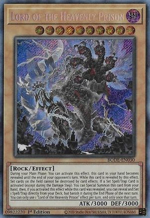 Lord of the Heavenly Prison (Secret Rare) [BODE-EN030] 1st Edition