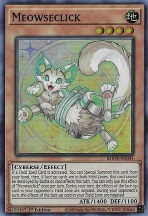 Meowseclick (Super Rare) [BODE-EN034] 1st Edition