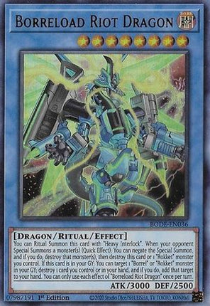 Borreload Riot Dragon (Ultra Rare) [BODE-EN036] 1st Edition