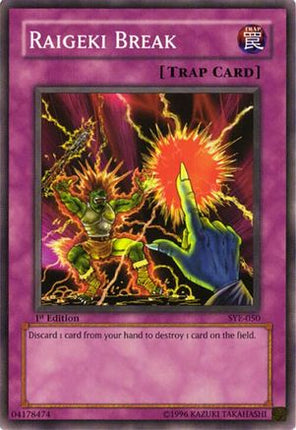 Raigeki Break (Common / Short Print) [SYE-050] Starter Deck: Yugi Evolution Unlimited