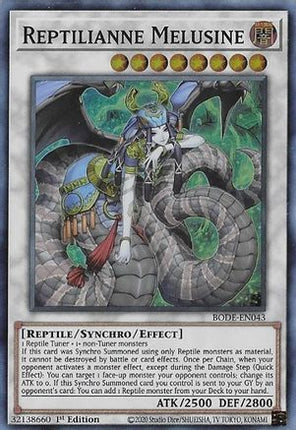 Reptilianne Melusine (Super Rare) [BODE-EN043] 1st Edition