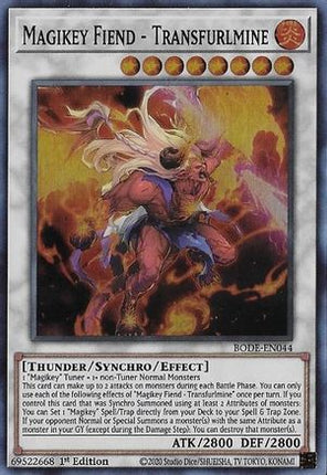 Magikey Fiend - Transfurlmine (Super Rare) [BODE-EN044] 1st Edition